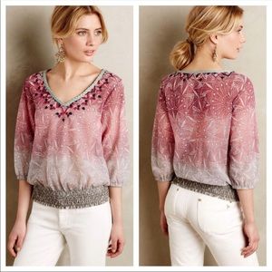ANTHROPOLOGIE AKEMI KIN Arembepe Peasant Blouse